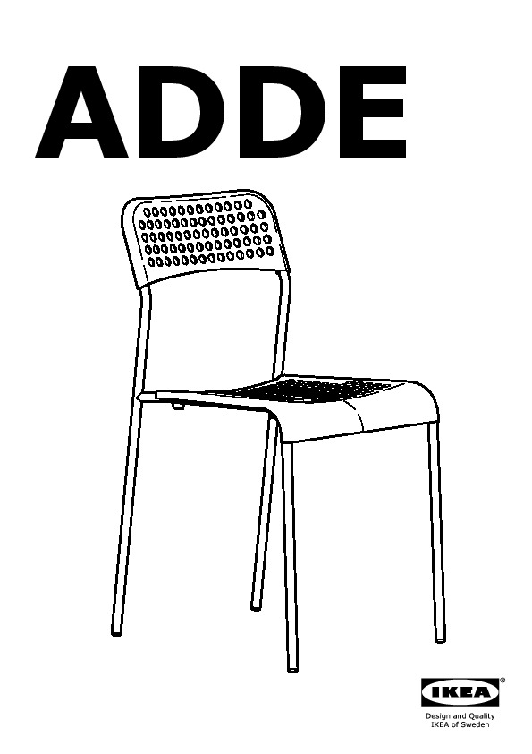 Adde Chair Red White Ikeapedia, Ikea Adde Chair Dimensions In Cm