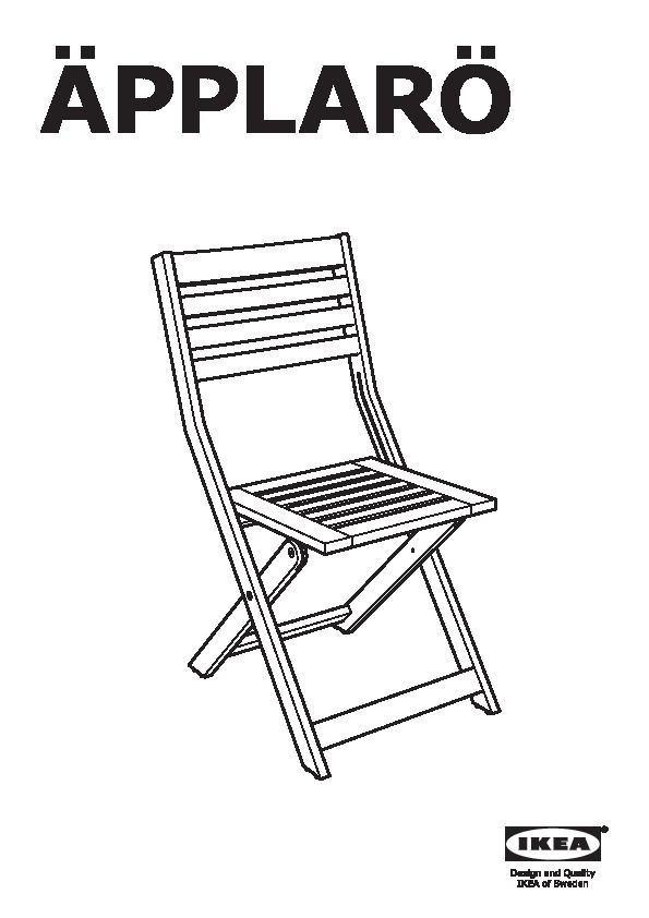 ÃPPLARÃ Chair, outdoor