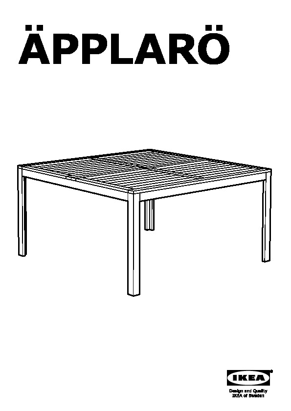 ÃPPLARÃ Table, outdoor