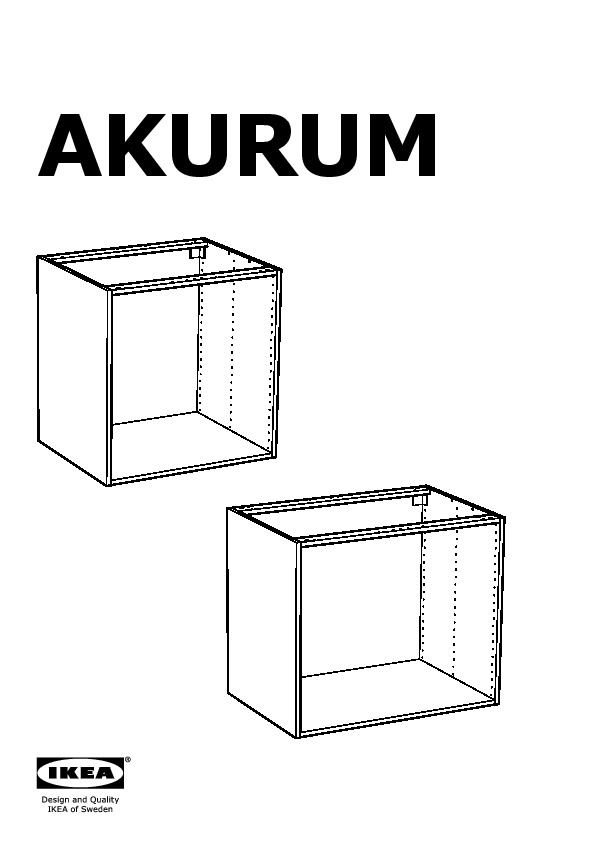 AKURUM base cabinet frame