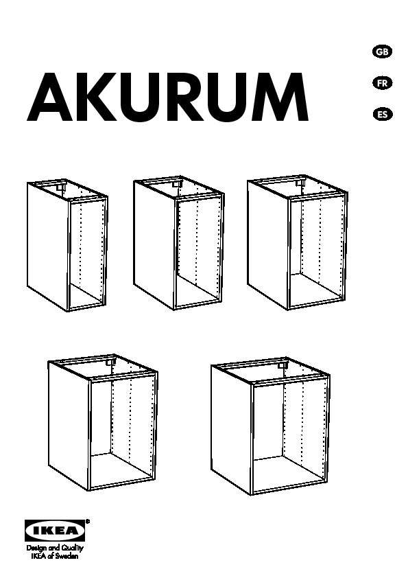 Akurum Base Cabinet Shelves Drawer 2