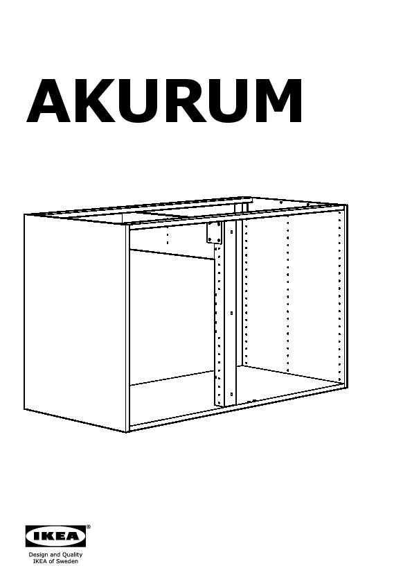 AKURUM base corner cabinet frame