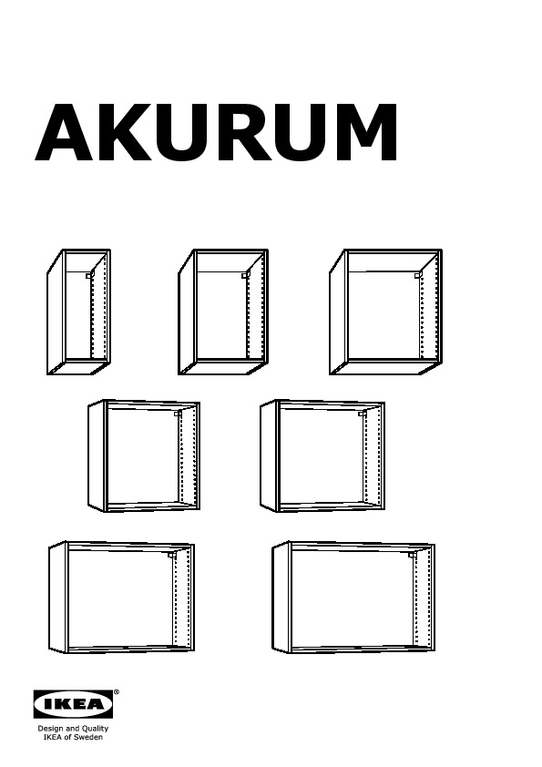 Akurum Wall Cabinet Frame White Ikea United States Ikeapedia