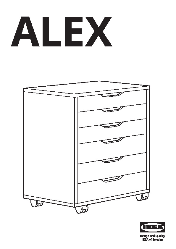 ALEX Drawer unit on castors