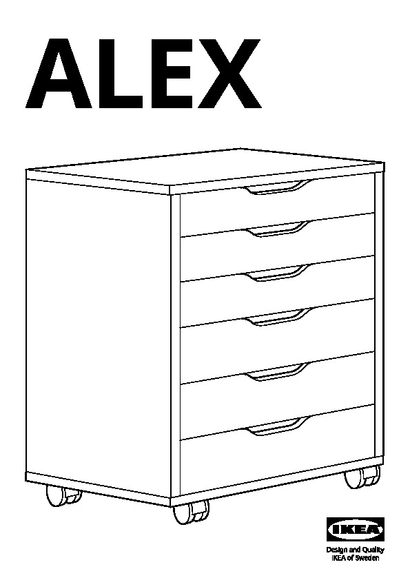 ALEX Drawer unit on castors