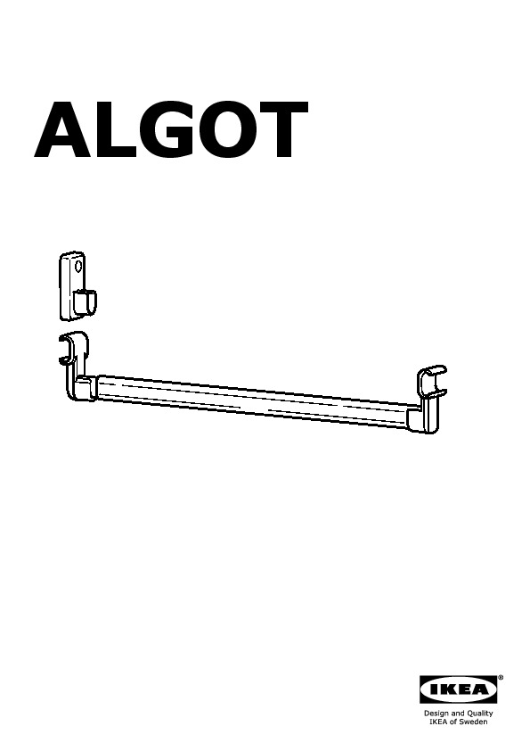 ALGOT clothes rail for frame