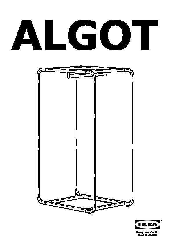 ALGOT frame with clothes rail