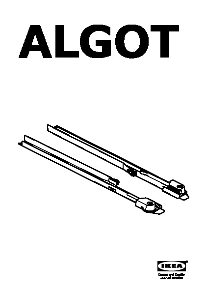 ALGOT pull-out rail for baskets
