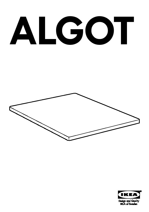 ALGOT tablette supérieure pr structure
