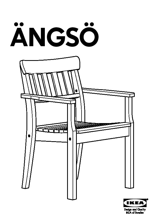 ÄNGSÖ chair with armrests