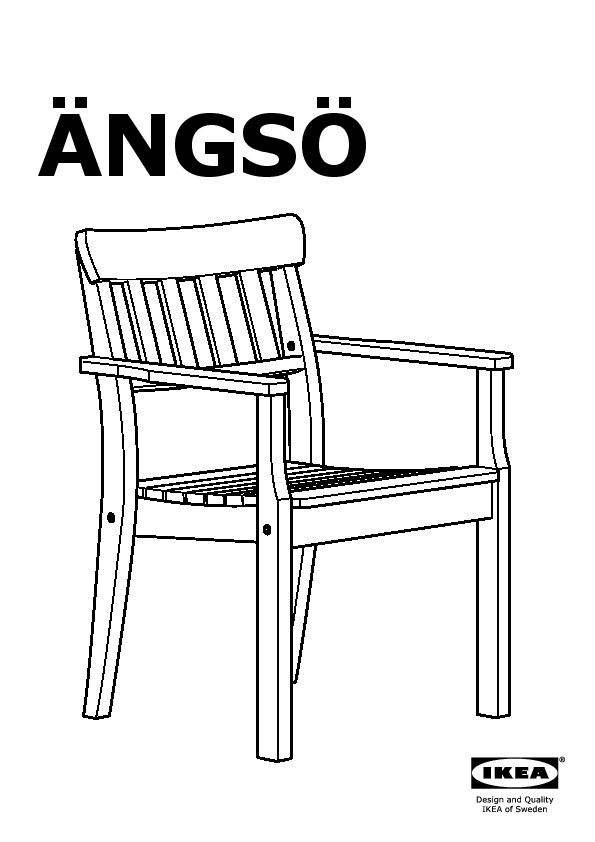 ÄNGSÖ Chair with armrests