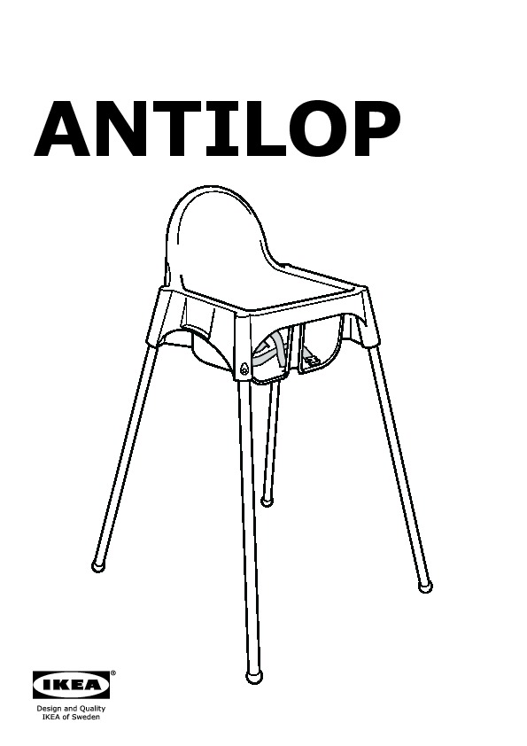 ANTILOP assise chaise haute