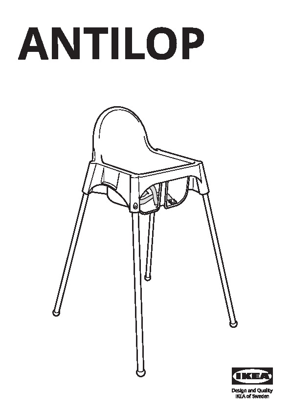 ANTILOP Seat shell for high chair