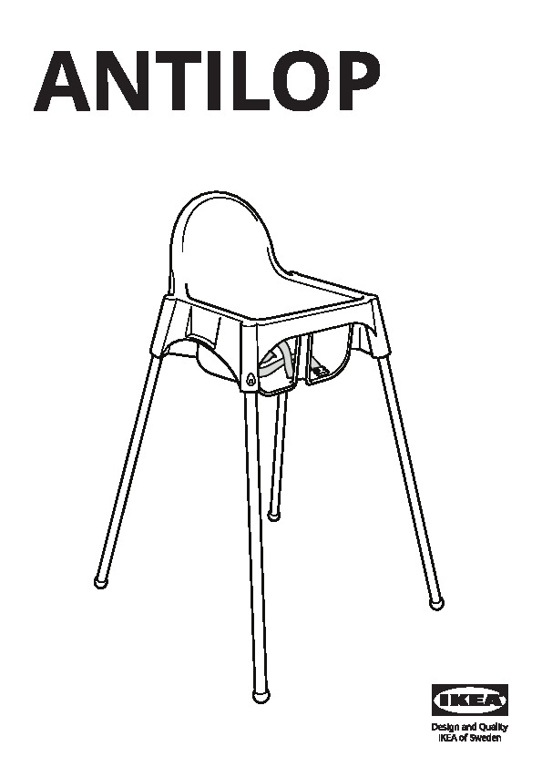 ANTILOP Seat shell for highchair