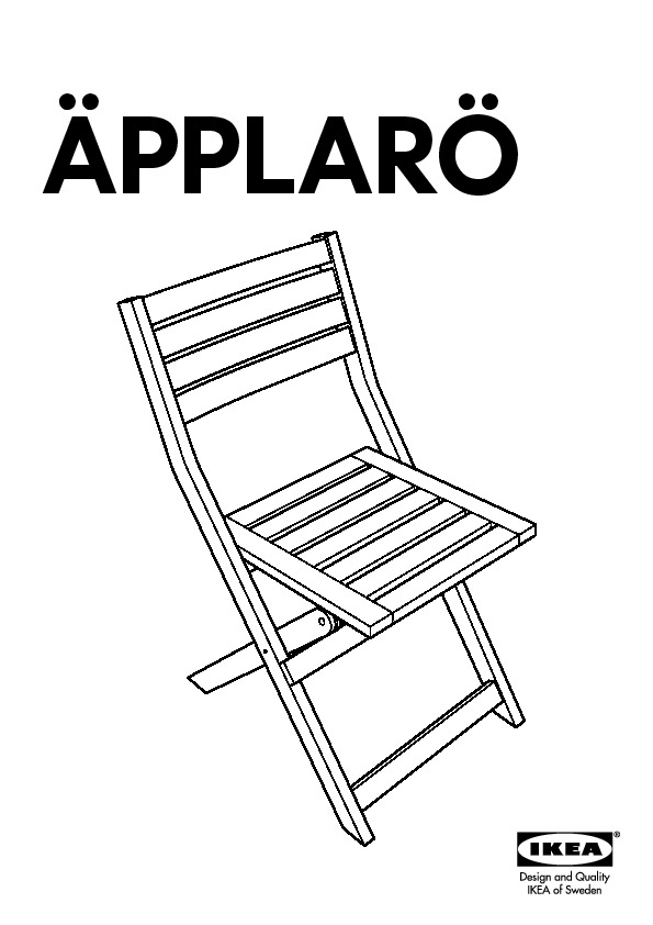 ÄPPLARÖ folding chair