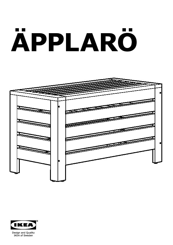 ÄPPLARÖ storage bench