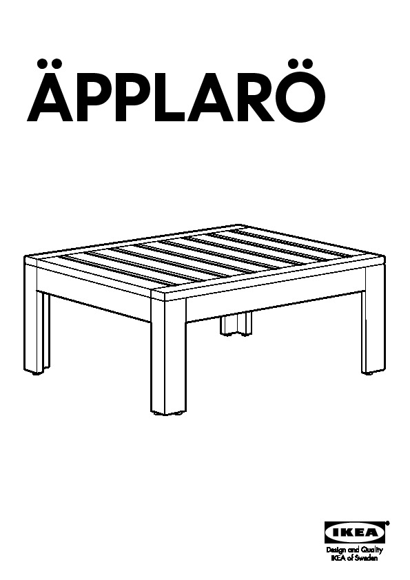 ÄPPLARÖ table/stool section