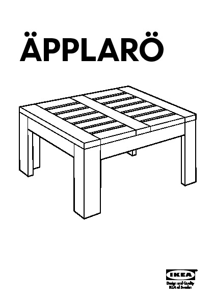 ÄPPLARÖ Table/tabouret