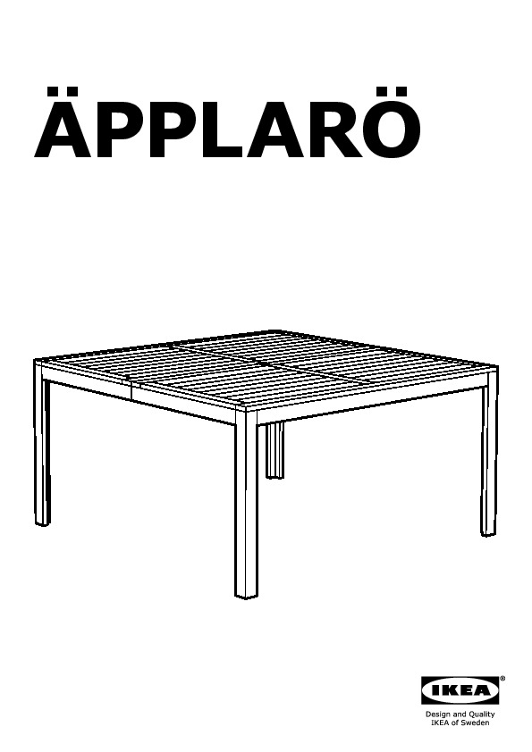 ÄPPLARÖ Table
