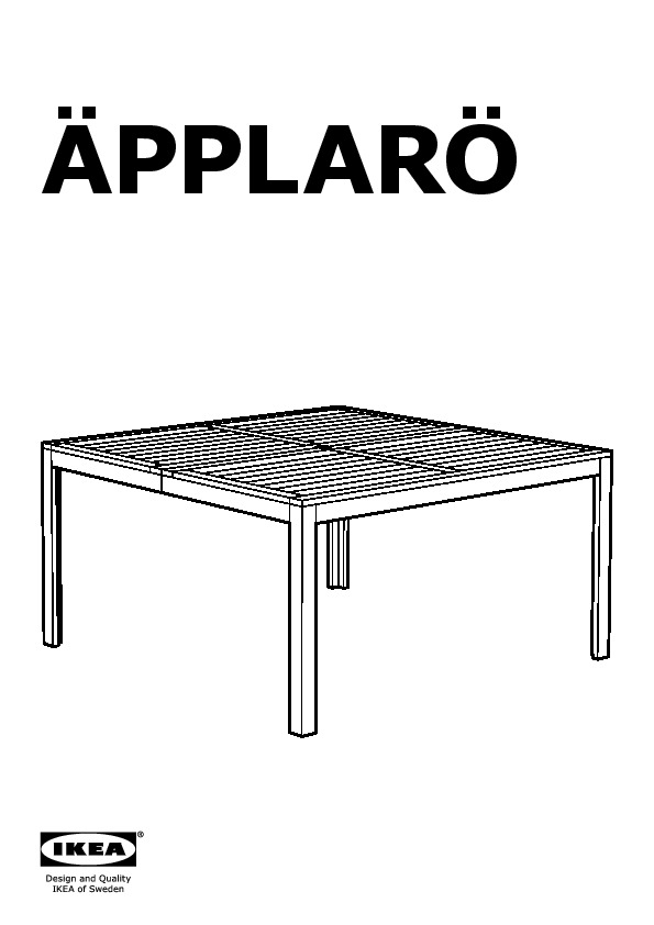 ÄPPLARÖ Table