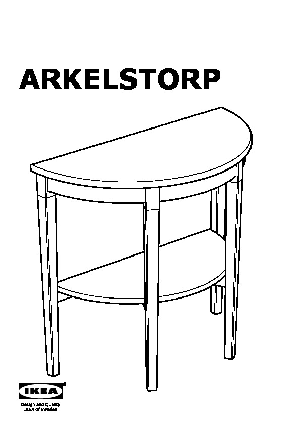 ARKELSTORP Table demi-lune
