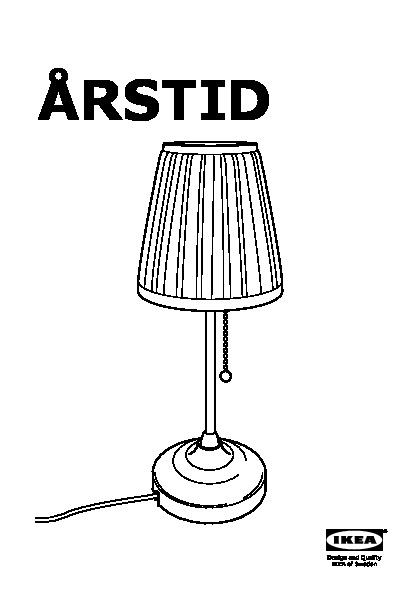 ÅRSTID Table lamp with LED bulb