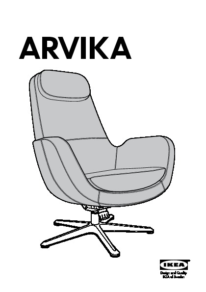 ARVIKA Swivel armchair