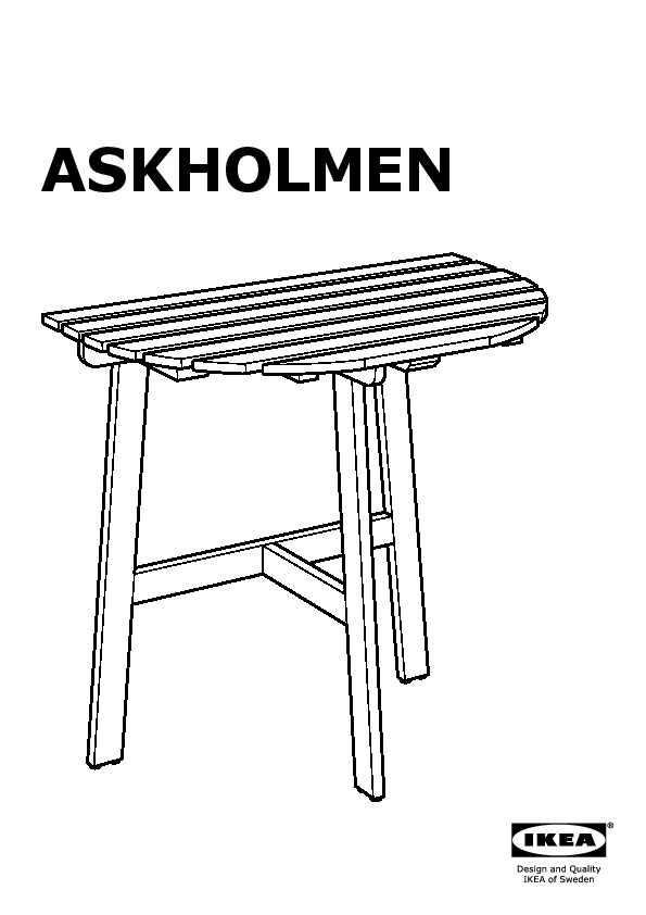 ASKHOLMEN Table pliante