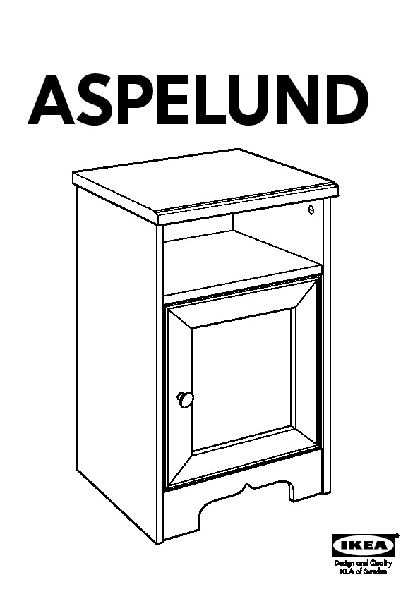 Aspelund Nightstand White Ikea United States Ikeapedia