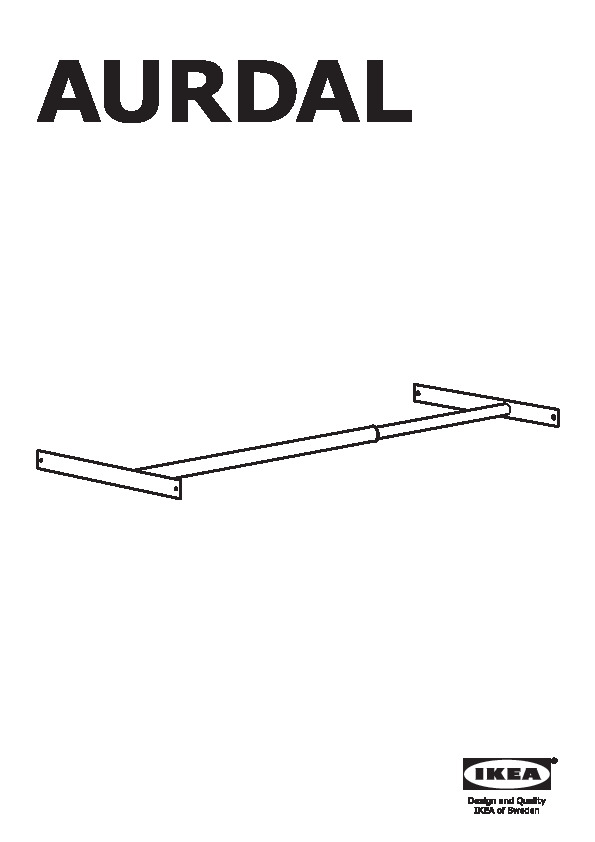 AURDAL Extendable clothes rail