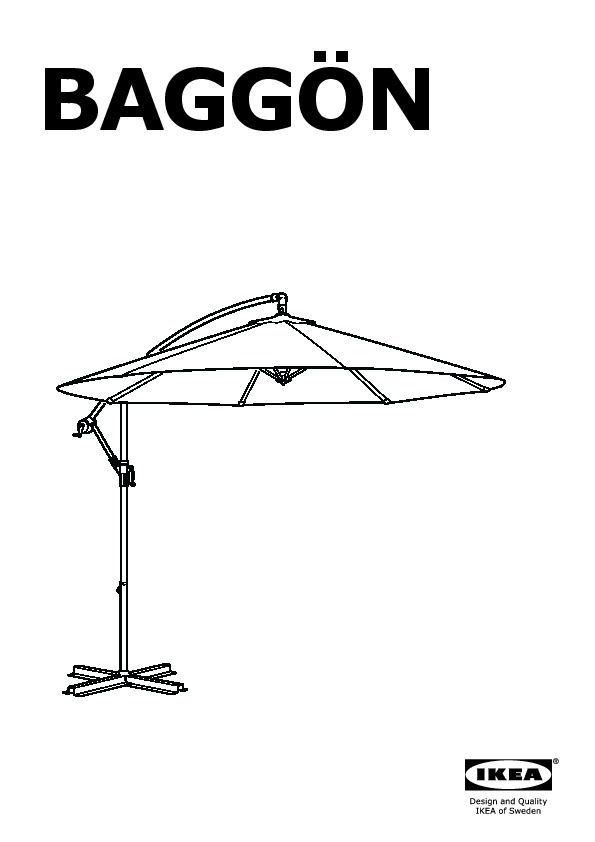 BAGGÖN parasol déporté