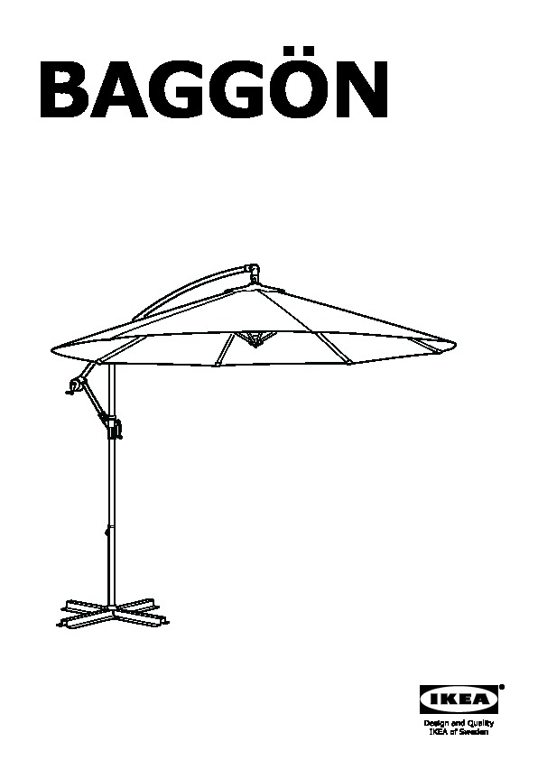 BAGGÖN parasol, hanging