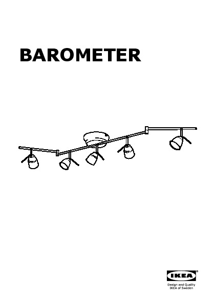 BAROMETER Ceiling track, 5-spots
