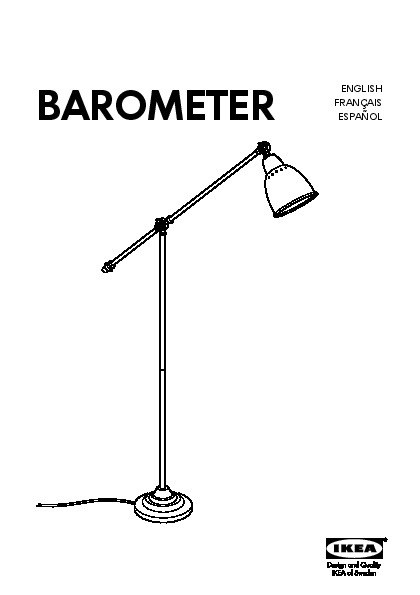 BAROMETER Lampadaire/liseuse