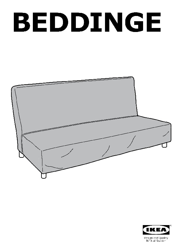 Beddinge LÖvÅs Sleeper Sofa Isunda Gray, Ikea Beddinge Lovas Sofa Bed Cover