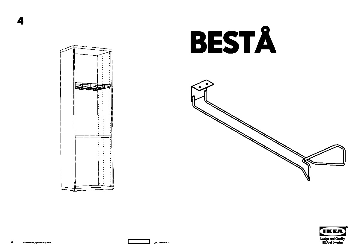 BESTÅ Range-verres, chromé - IKEA