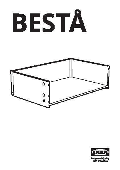BESTÃ Struttura del cassetto