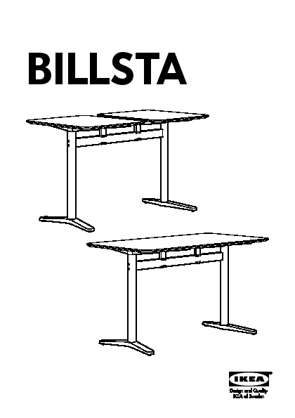 BILLSTA piètement rectangulaire