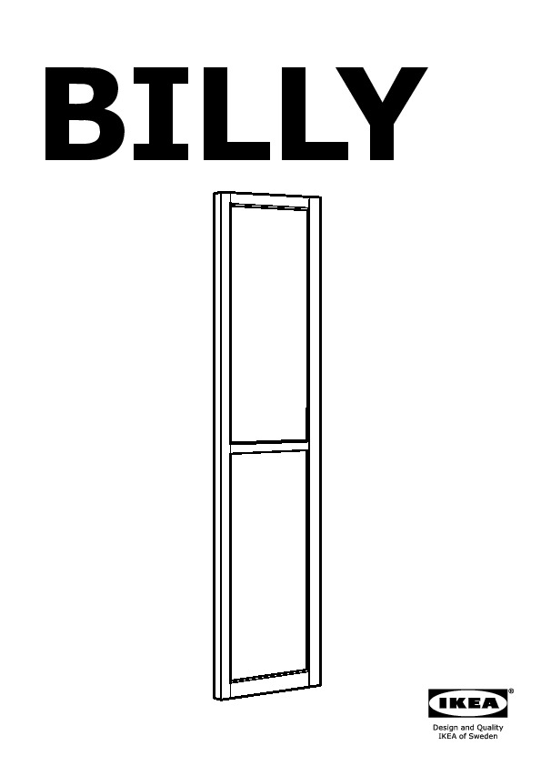 BILLY OLSBO glass door