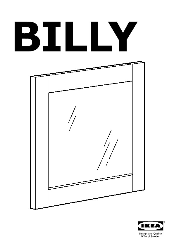 BILLY OLSBO porte vitrée