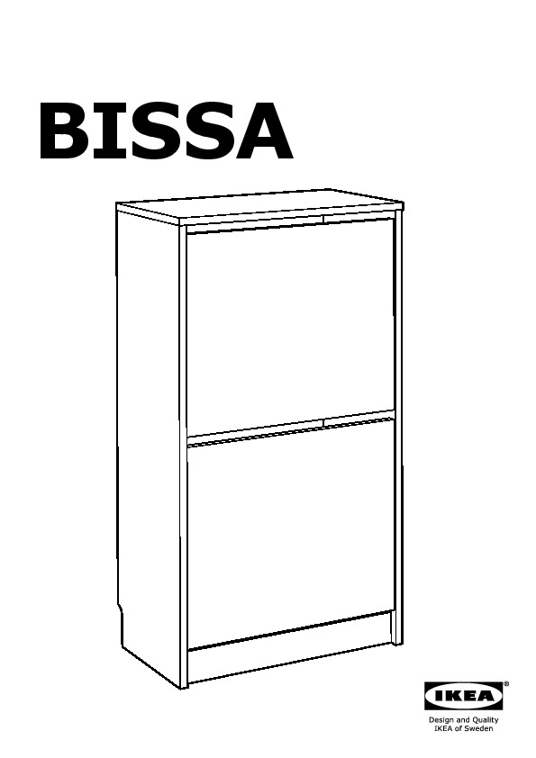 BISSA Armoire à chaussures 2 casiers