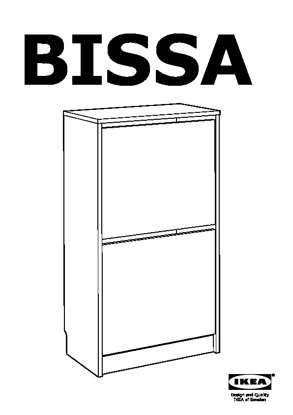 BISSA Armoire à chaussures 2 casiers