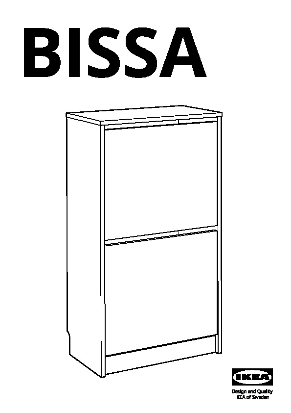 BISSA Shoe cabinet with 2 compartments