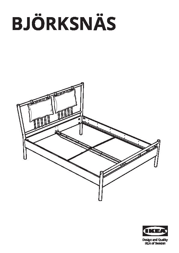 BJÃRKSNÃS Bed frame