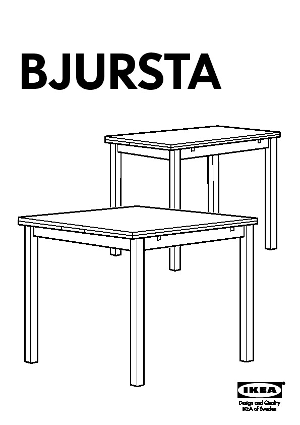 Bjursta Table Blanc Ikea France Ikeapedia