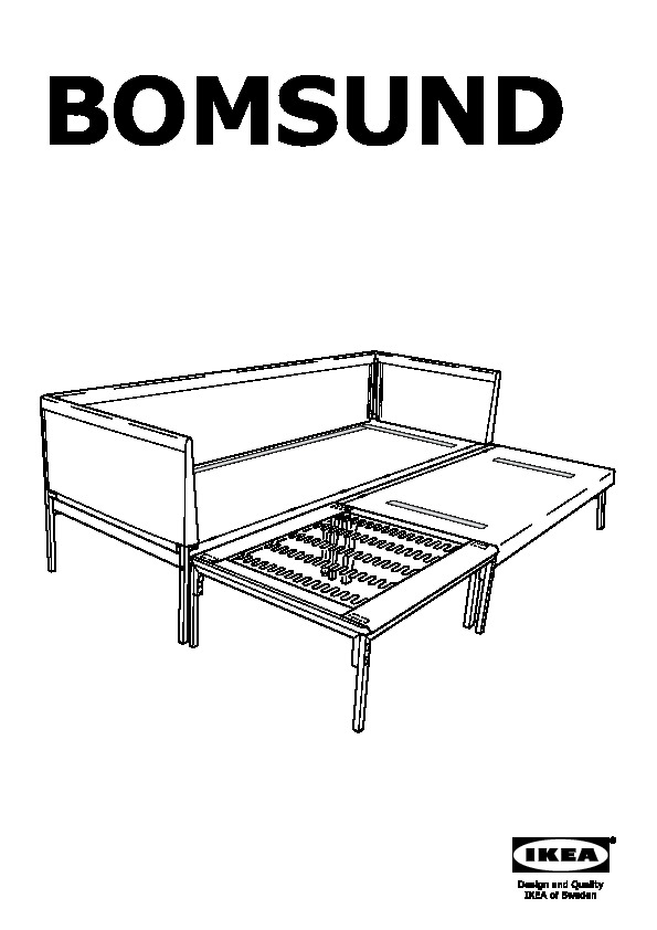 BOMSUND struttura per divano letto angolare
