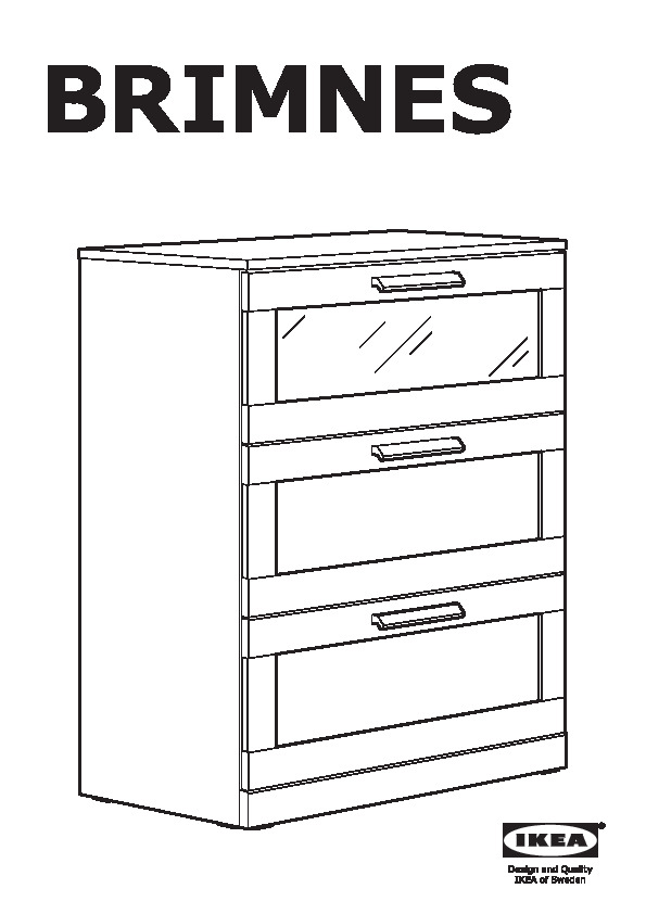 BRIMNES 3-drawer chest