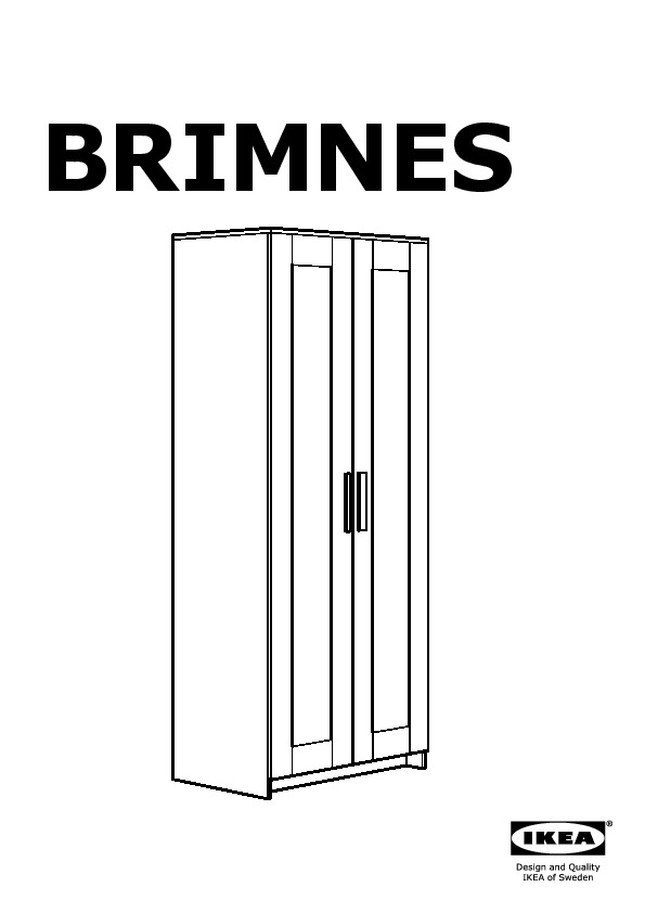 BRIMNES Armoire 2 portes