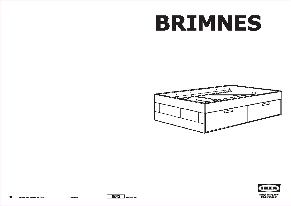 Brimnes Bed Frame With Storage Oak Effect Leirsund Ikeapedia