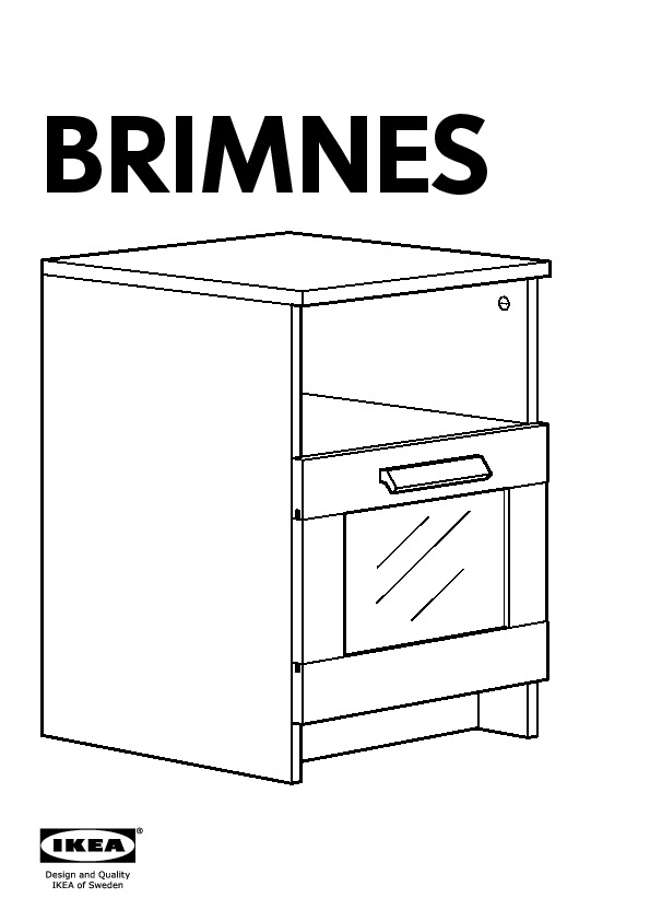 BRIMNES Bedside table